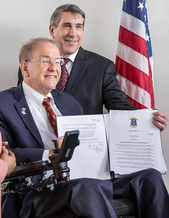 Tim Henry and Jim Langevin